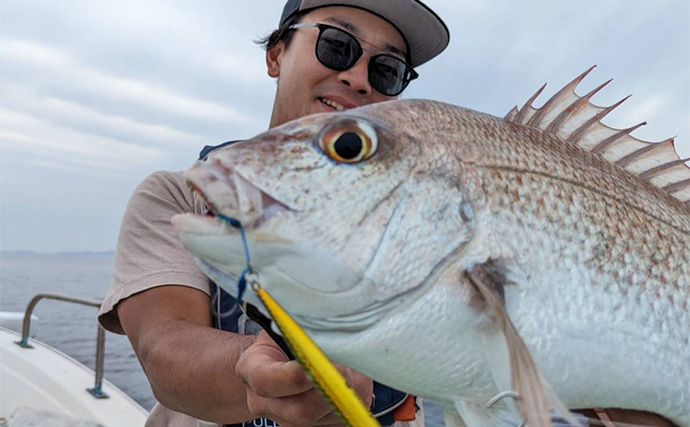 タイジギング釣行でマダイ9匹【長崎・Sea Bonds】ブレード系スプーンルアーで連発