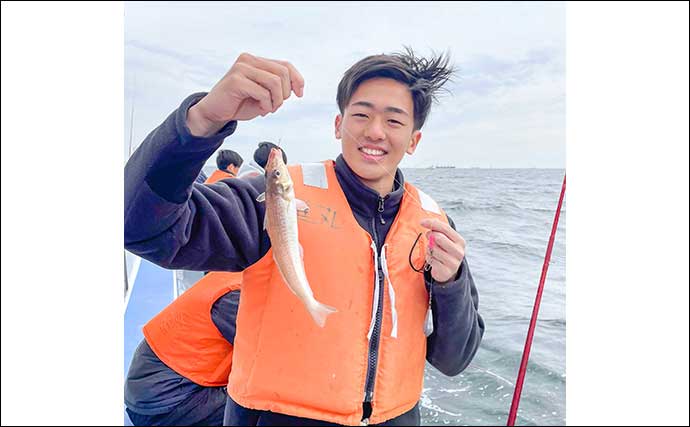 東京湾の船キス釣りで26cm頭に良型シロギス好捕【神奈川・進丸】昆布締めに舌鼓