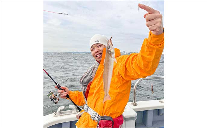 東京湾の船キス釣りで26cm頭に良型シロギス好捕【神奈川・進丸】昆布締めに舌鼓