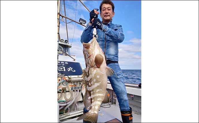 【釣果速報】船からの泳がせ釣りで大型ヒラメにアラなど高級魚を好捕（福岡）