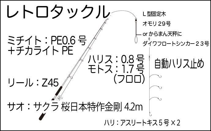 レトロタックルで臨む投げキス釣行【和歌山】シーズンやポイント選びについても解説