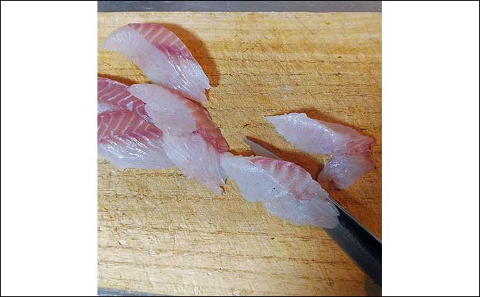 釣った魚で作る「韓国料理」レシピ：スズキのユッケ風　卵黄とネギが絶妙