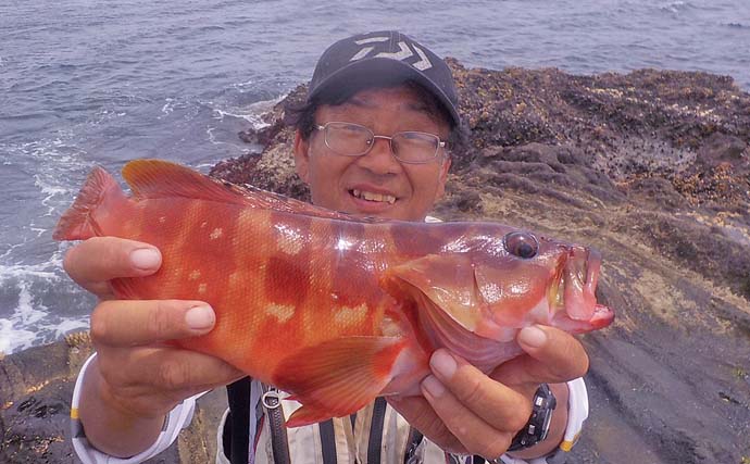 烏帽子（エボシ）群礁でのイシダイ釣りで2.2kg本命浮上【神奈川・茅ヶ崎】