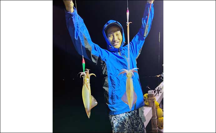 【釣果速報】夜焚きイカ釣りで300尾超え！降雨により活性アップか（玄界灘）