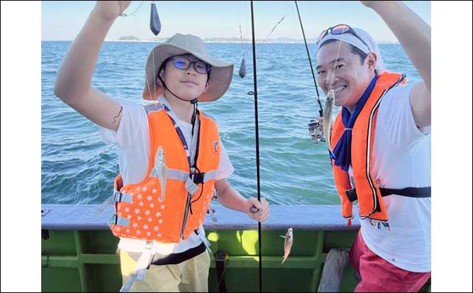 【釣果速報】パパ念願の親子での船釣りでマダコをキャッチ（愛知）