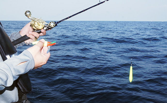 低活性ヤリイカ釣りで大型ゲット　食い渋り攻略の秘訣は【ブレード搭載ドロッパー】