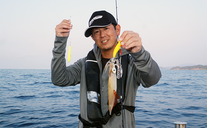 低活性ヤリイカ釣りで大型ゲット　食い渋り攻略の秘訣は【ブレード搭載ドロッパー】