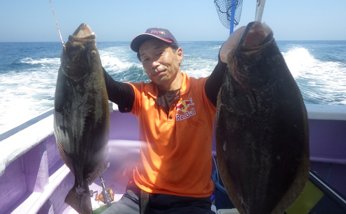 北茨城沖のヒラメ釣りで70cm超えの大判ビラメ乱舞！【平潟・15隆栄丸】