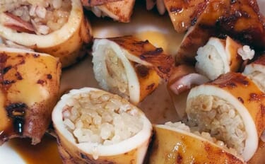 釣った白イカ（ケンサキ）で作る「お手軽イカ飯」レシピ　白米利用で時短