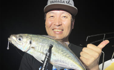 伊万里湾バチコンアジング釣行で32cm良型アジをキャッチ【佐賀・きずなまりん】