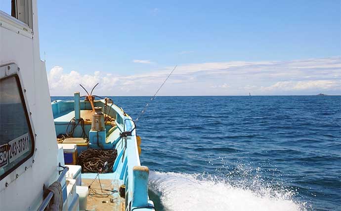 船でのシマアジ釣りで本命キャッチ【三重】サメの横取り対策は全速巻き上げ？