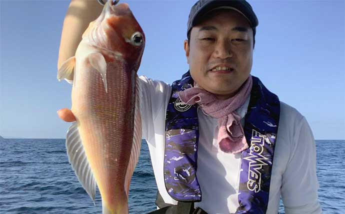【釣果速報】タイラバで良型マダイにアマダイに根魚と多彩な顔ぶれ（福岡）