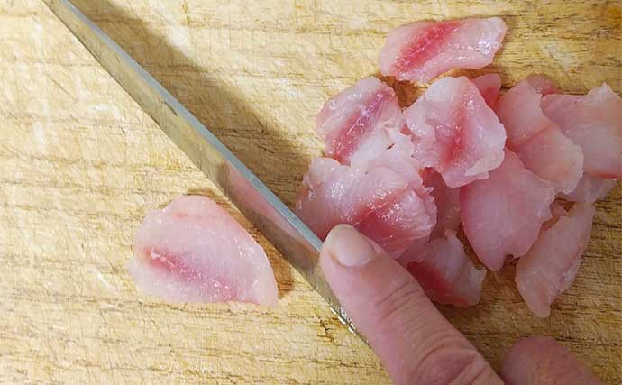 釣り人的「ゲスト魚」レシピ：マツカサのカクテル　ポン酢とゴマ油が決め手