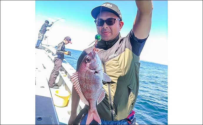 ジギング＆タイラバ釣行で小型中心もタチウオが入れ掛かり【愛知・まとばや丸】