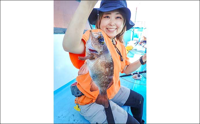 外房のコマセ釣りで36cm頭に釣る人ハナダイ35尾と快釣【千葉・直栄丸】