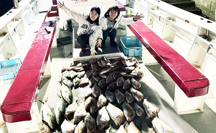【釣果速報】ひとつテンヤ釣りでマダイ船中70尾オーバー（福岡）