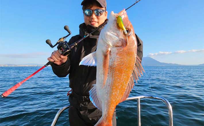錦江湾タイラバ釣行で良型マダイ含めて8魚種キャッチ【鹿児島・遊 