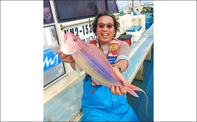 ライト五目船でイナダにシロアマダイ含みで多彩魚種登場【茅ヶ崎・まごうの丸】