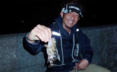 堤防での夜釣りで20cm級アラカブ連発【熊本】仕掛けは「ジグヘッド+虫エサ」