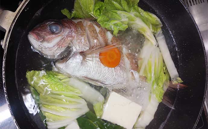 釣り魚で作る「からだ温か」レシピ：タイの寄せ鍋風　丸ごと調理がキモ