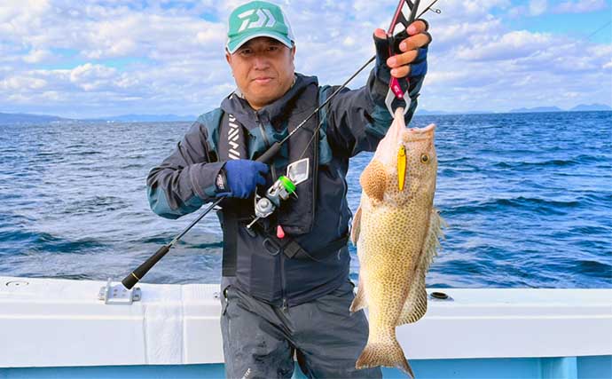 佐世保沖のジギング釣行でヒラマサにブリ【fisher526】オオモンハタは入れ食い