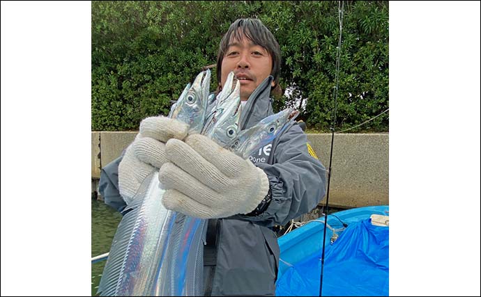 伊勢湾でのボートジギング釣行でタチウオ連発【三重】朝の時合いにヒット集中