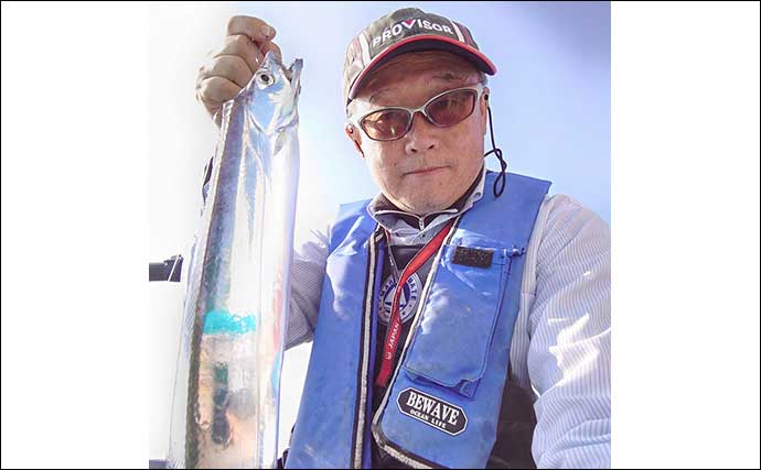 テンビン＆テンヤ釣りで伊良湖沖タチウオが入れ食い【愛知・石川丸】