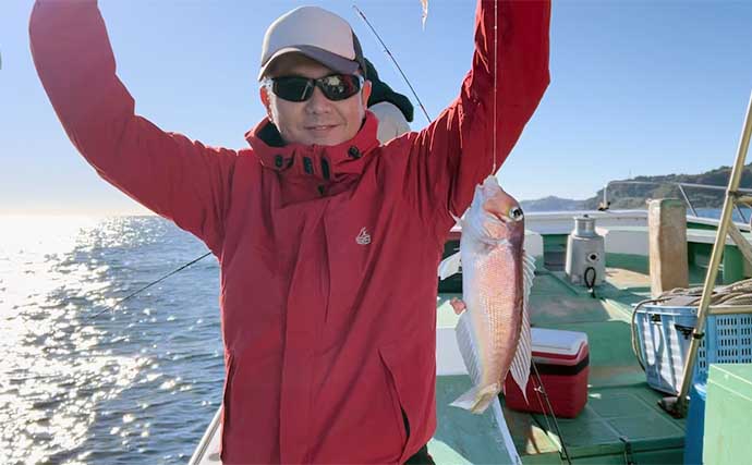 相模湾アマダイ釣りで41cm頭に本命好捕【坂口丸】40cmショートハリス仕掛けで挑戦