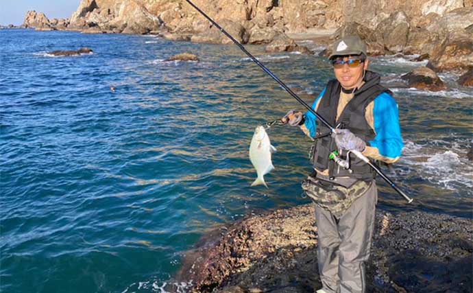 ルアー釣り愛好家が磯フカセ釣りに初挑戦で40cm口太グレを手中【高知・鵜来島】