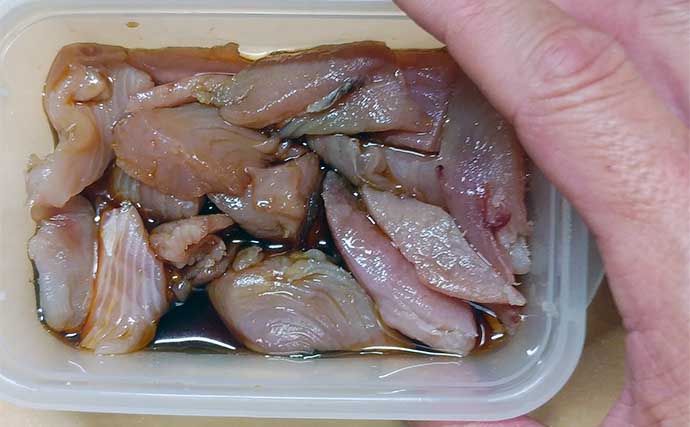 釣魚で作る「ご飯のお供」レシピ：スマガツオのニンニクじょう油漬け