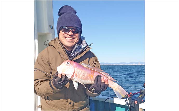 アマダイ釣りでシロアマダイ混じりで本命7匹と大満足【静岡・わし丸】