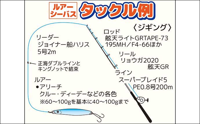 東京湾の【船で楽しむルアーシーバス釣り】　ジギング＆キャスティングを徹底解説