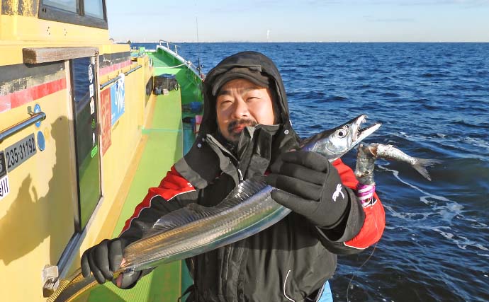 東京湾テンヤタチウオ釣りでトップ13尾【荒川屋】当日最大サイズは123cm