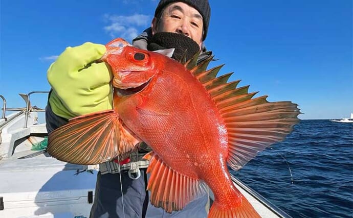 【船のエサ釣り釣果速報】根魚五目釣りで大型チカメキントキ好捕（福岡）