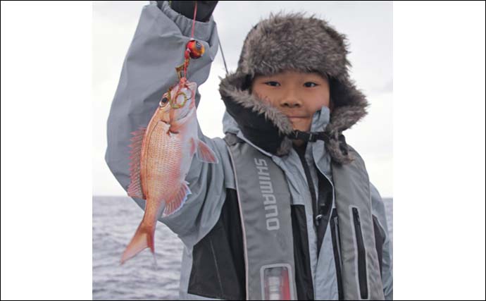 テンヤマダイ釣りで食べごろサイズのマダイを連打【千葉・つる丸】