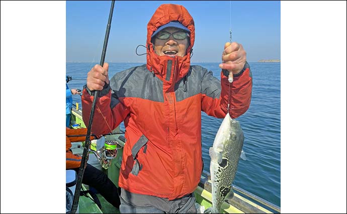 東京湾カットウフグ釣りで釣る人ショウサイフグ2桁【神奈川・新明丸】トラフグも混じる