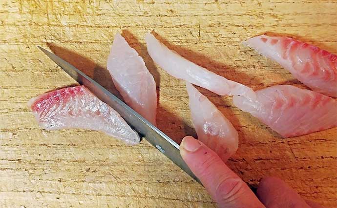 釣魚で作る「がっつり系」レシピ：クロのネズ玉　丼にしてもグッド