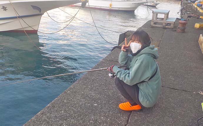 早川港でのアジの泳がせ釣りで1.7kgアオリイカ手中【神奈川】ヤエン仕掛けにもヒット