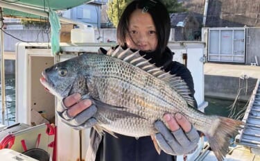 【カカリ釣り釣果速報】オキアミエサのダンゴ釣りで46cmクロダイ手中（三重）