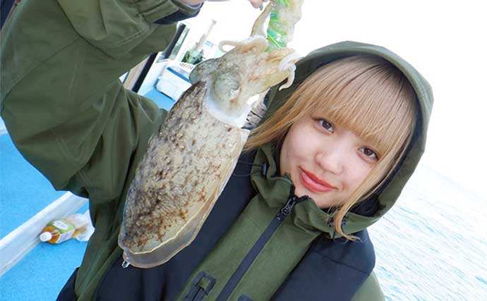 【沖釣り釣果速報】伊良湖沖でズッシリ良型肉厚コウイカが好調（愛知・三重）