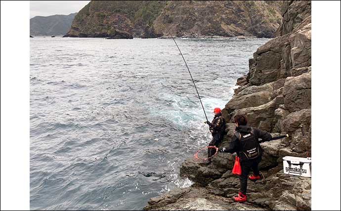 磯フカセ釣りで42cm頭に良型クロ乱舞【大分】クーラー満タン釣果に大満足