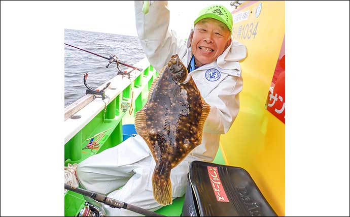 東京湾マコガレイ釣りで36cm良型本命浮上【荒川屋】船中合計13尾