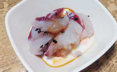釣った魚で作る「日本酒のあて」レシピ：アオハタの塩昆布　市販の塩昆布で…