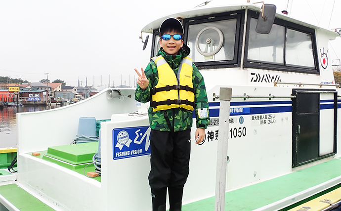 甥っ子の船釣りデビュー戦でカサゴ連発に大満足【神奈川・新修丸】