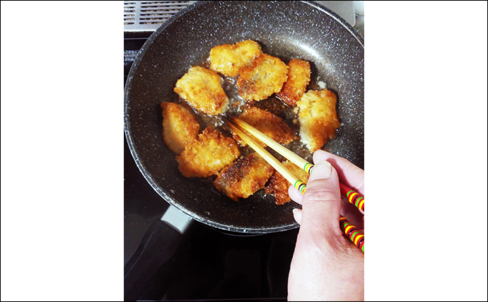 釣った大衆魚で作る「万能」レシピ：アジのカツレツ　揚げ焼きでOK