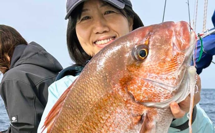 【沖釣り最新釣果】タイラバ・タイジギングでマダイ好調顔出し（福井）