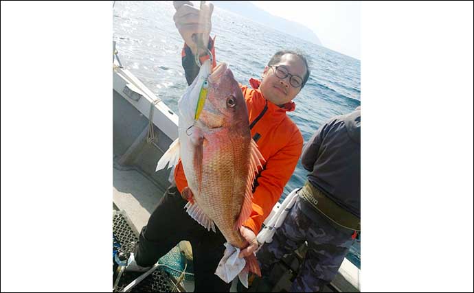 【沖釣り最新釣果】タイラバ・タイジギングでマダイ好調顔出し（福井）