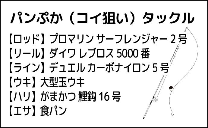 新河岸川パンぷか（パンコイ）釣りで62cmニシキゴイ【埼玉】高活性の要因は水位にあり