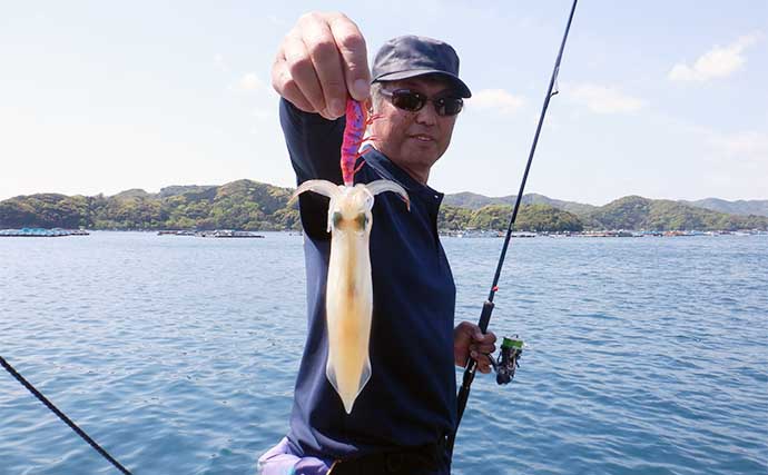 イカダでのヤエン釣り＆エギング二刀流で春のデカイカに挑戦【三重・宝成渡船】