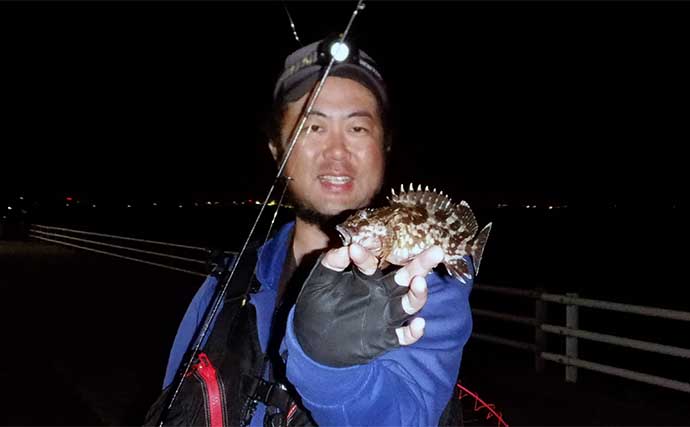 富山湾ライトルアー釣行でアジに苦戦もカサゴは入れ食いに　ゲストにヒラメやコチ